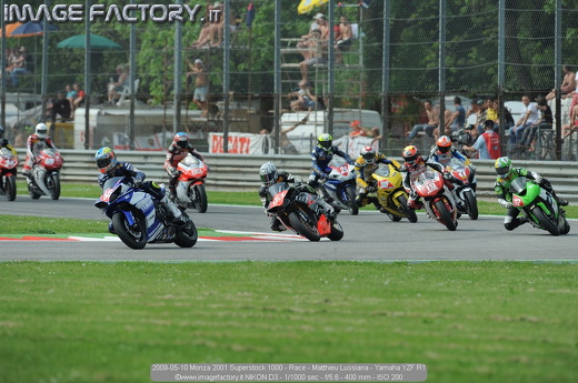 2009-05-10 Monza 2001 Superstock 1000 - Race - Matthieu Lussiana - Yamaha YZF R1